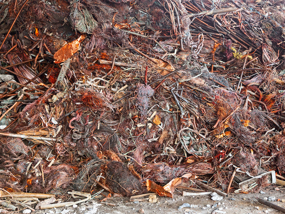 Copper scrap, recycled metal