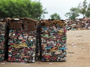 recycled aluminum cans